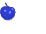 Blue Bouncing Apple